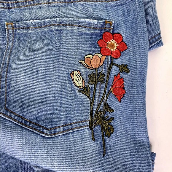 ei8ht dreams Slim Boyfriend Floral Jeans 25 EUC - Picture 8 of 12